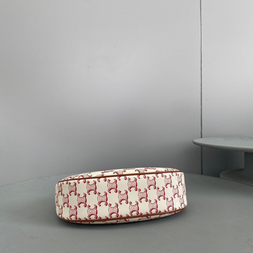GLAMI Ava Bag In Triomphe Canvas White/Red For Women 9in/23.5cmÃƒâ€šÃ‚Â 