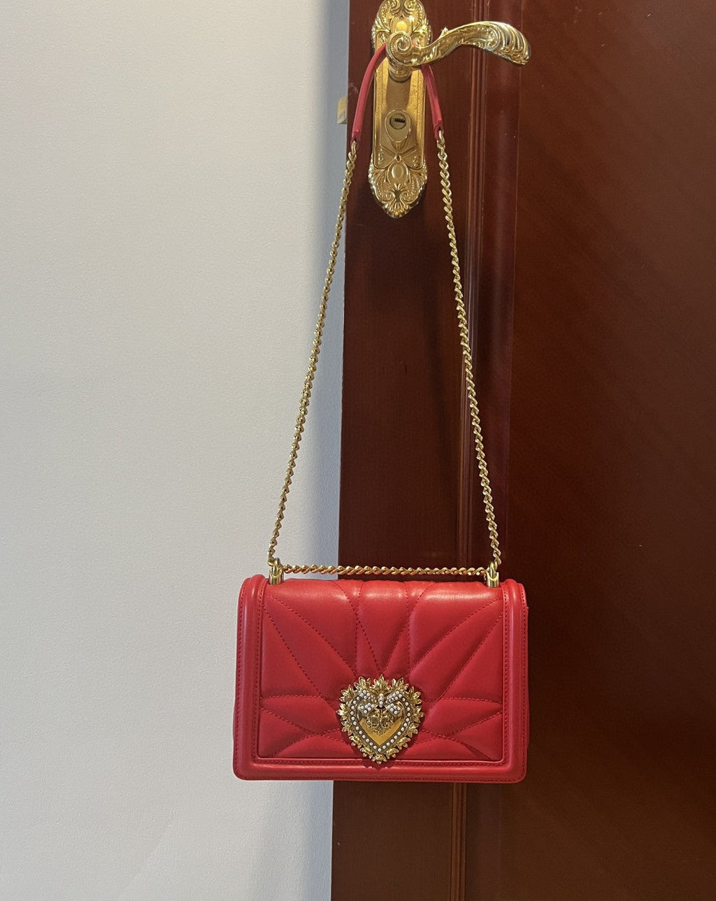 GLAMI Large Devotion Bag In Quilted Nappa Red For Women 10in/26cm GLAMI GLAMI6651AV96787124