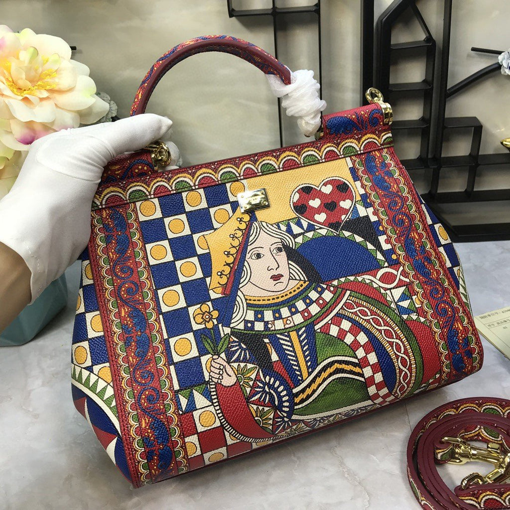 GLAMI 90s Sicily Bag With Logo Print Multicolor For Women 10.2in/26cm GLAMI