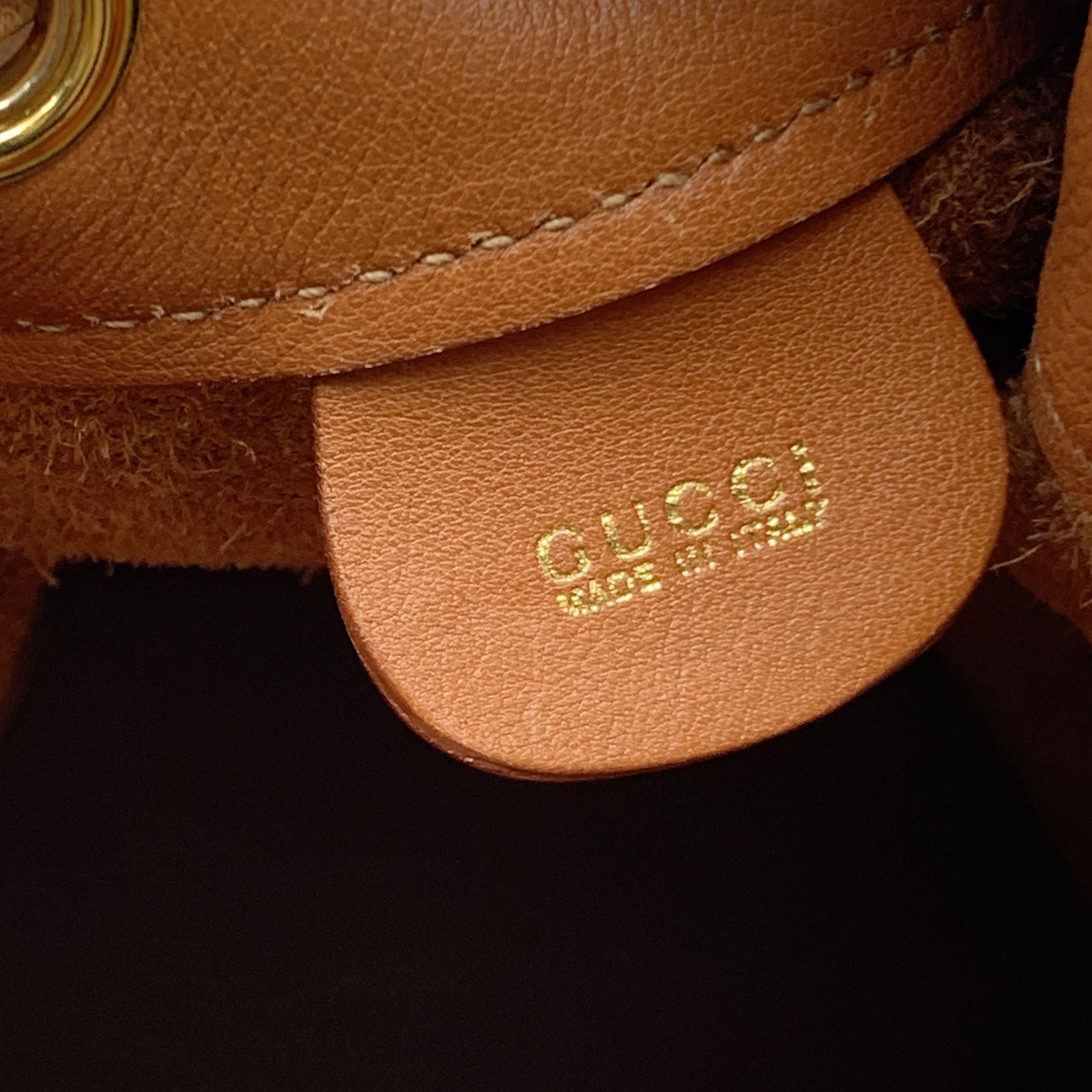 Gucci Backpack Vintage Bamboo