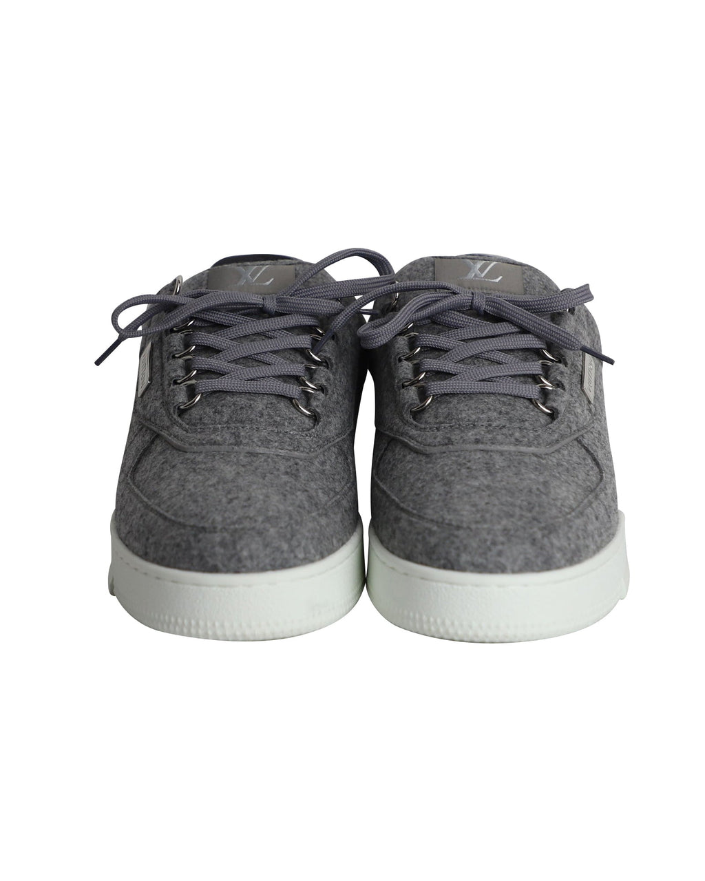 Louis Vuitton Low Top Sneakers in Grey Wool