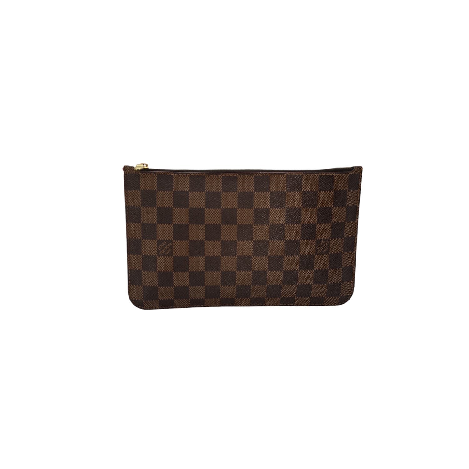 Louis Vuitton Damier Ebene Neverfull Pochette Wristlet