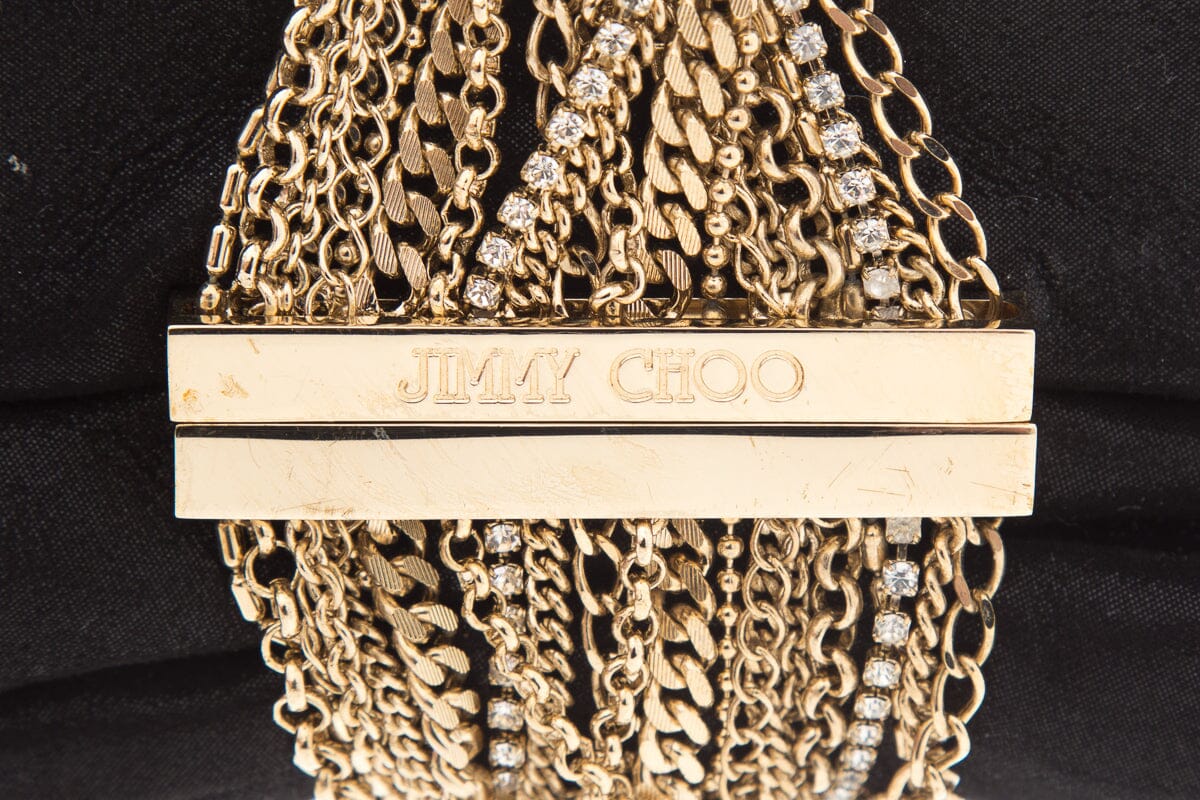 Jimmy Choo Black Fold Over Clutch