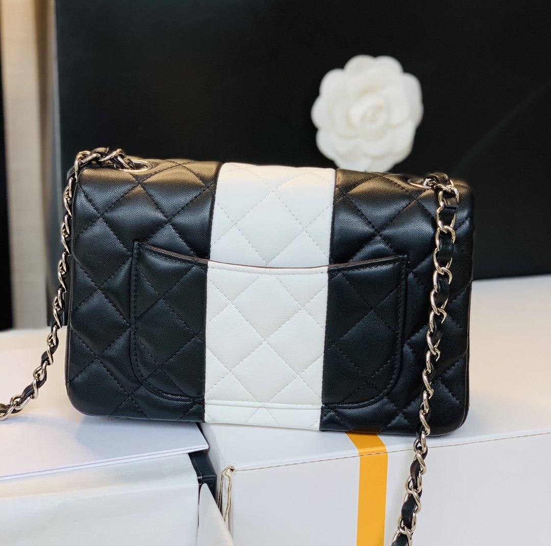 CHLMini GlamIap Bag Black For Women 7.8in/20cm