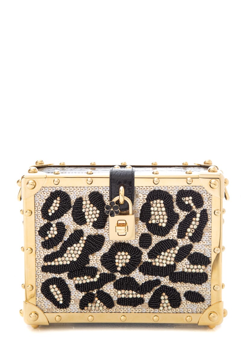 Dolce & Gabbana Black & Gold Dolce Box Handbag