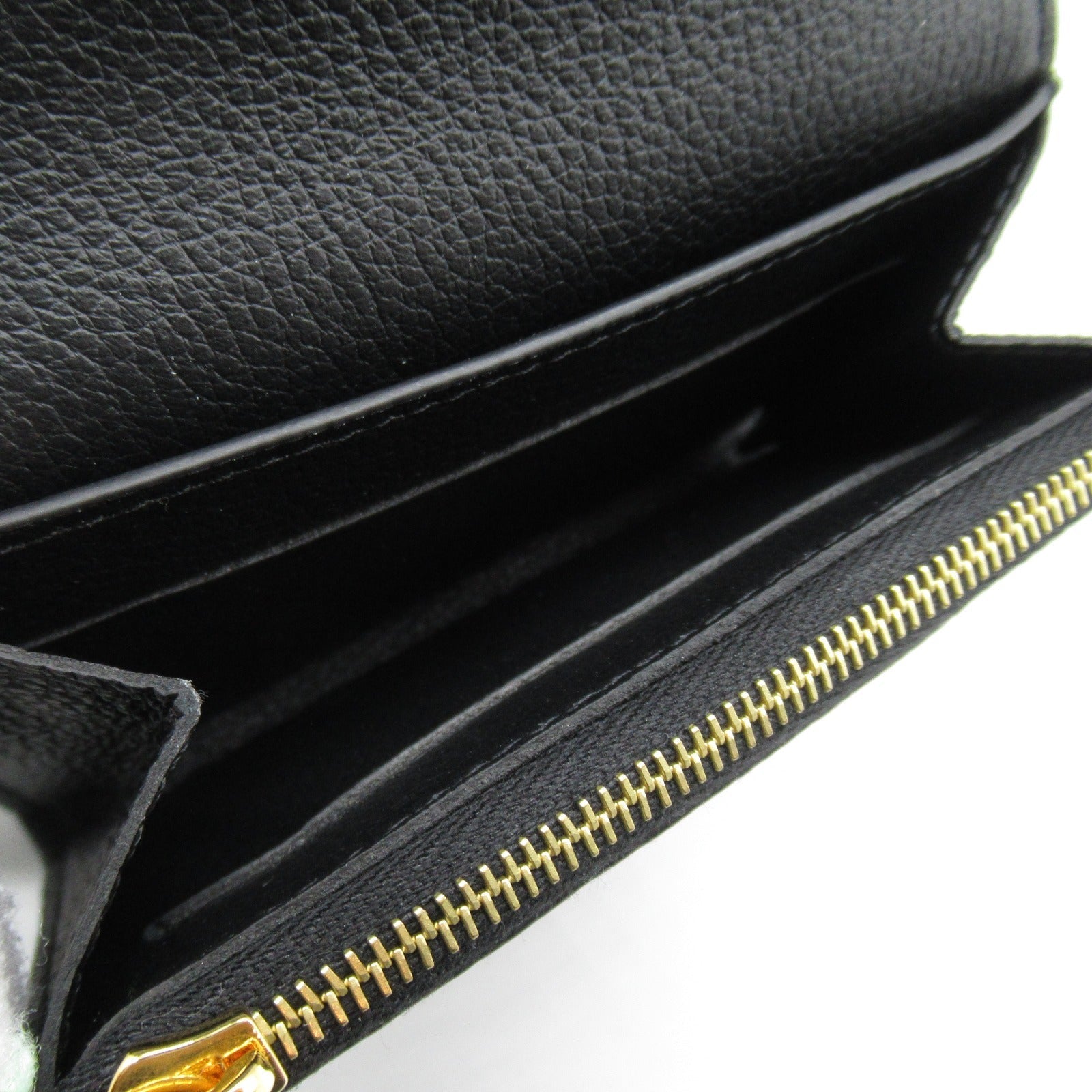 Louis Vuitton Louis Vuitton Portemoney Rosary Card Case Accessories Leather Monogram Emplant   Black M81455