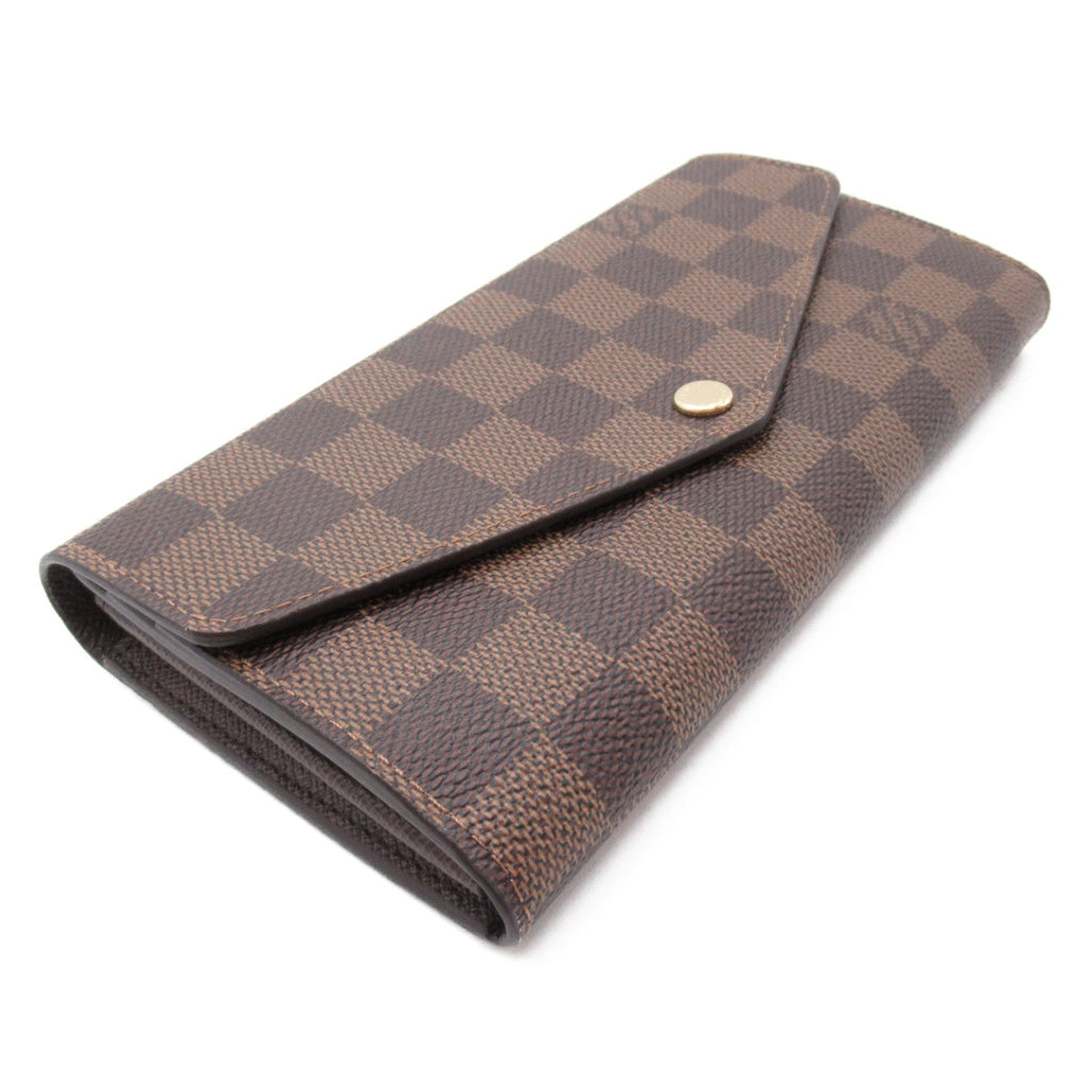 Louis Vuitton Louis Vuitton Portefolio Sarah Double Fold Wallet Wallet PVC Coated Canvas Damier  Brown N63209