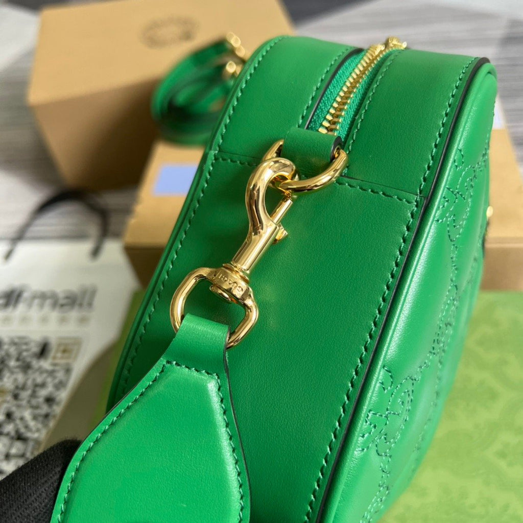 gg Matelasse Shoulder Bag Green For Women, Women’s Bags 8.5in/22cm gg 702234 UM8HG 3389