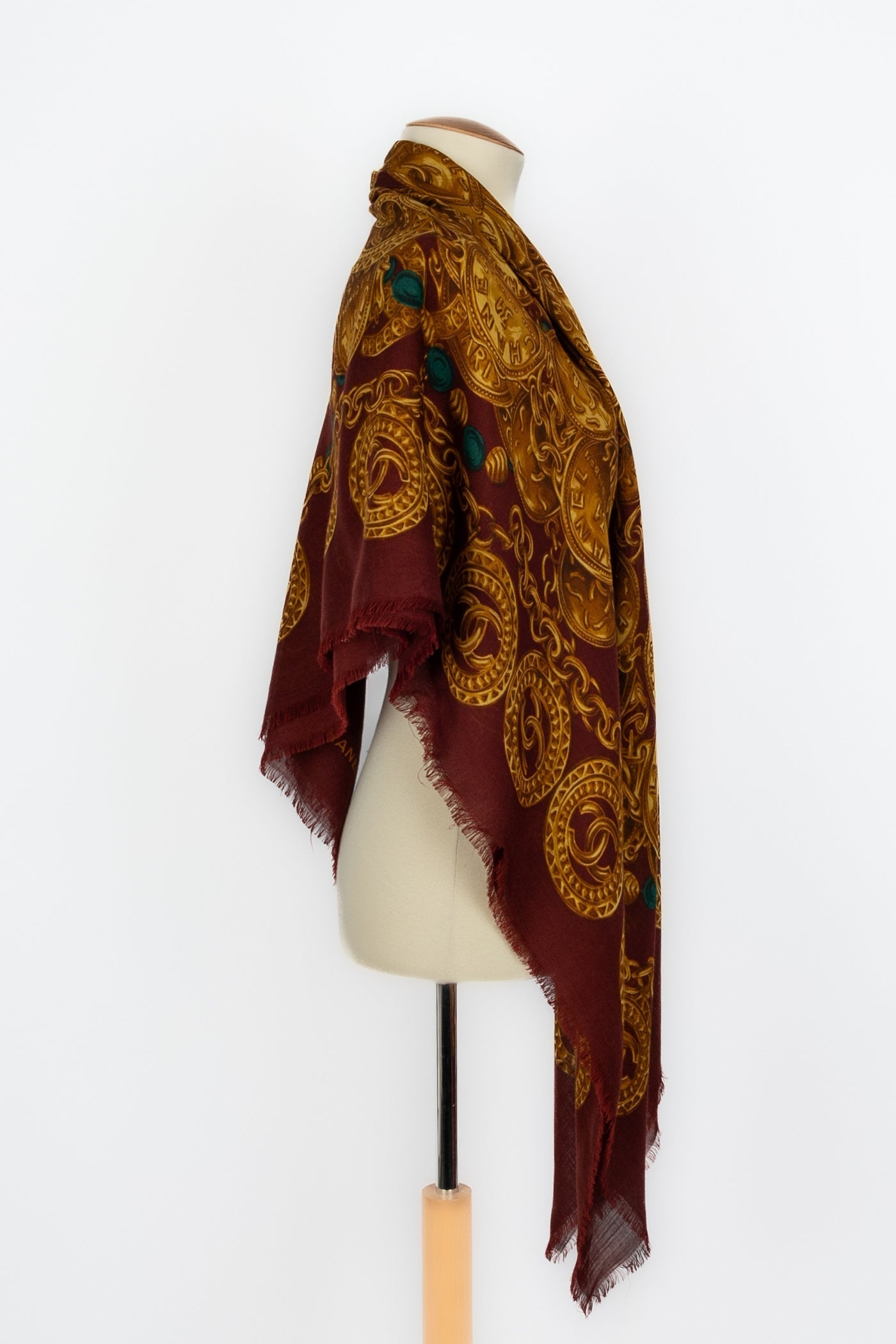 Foulard cachemire et soie Chanel