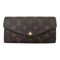 Louis Vuitton Louis Vuitton Portefolio Sarah Double Fold Wallet Wallet PVC Coated Canvas Monogram   Brown M62235