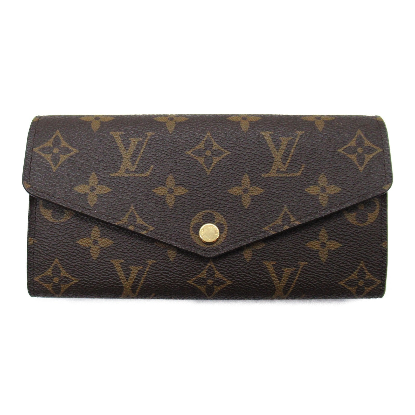 Louis Vuitton Louis Vuitton Portefolio Sarah Double Fold Wallet Wallet PVC Coated Canvas Monogram   Brown M62235