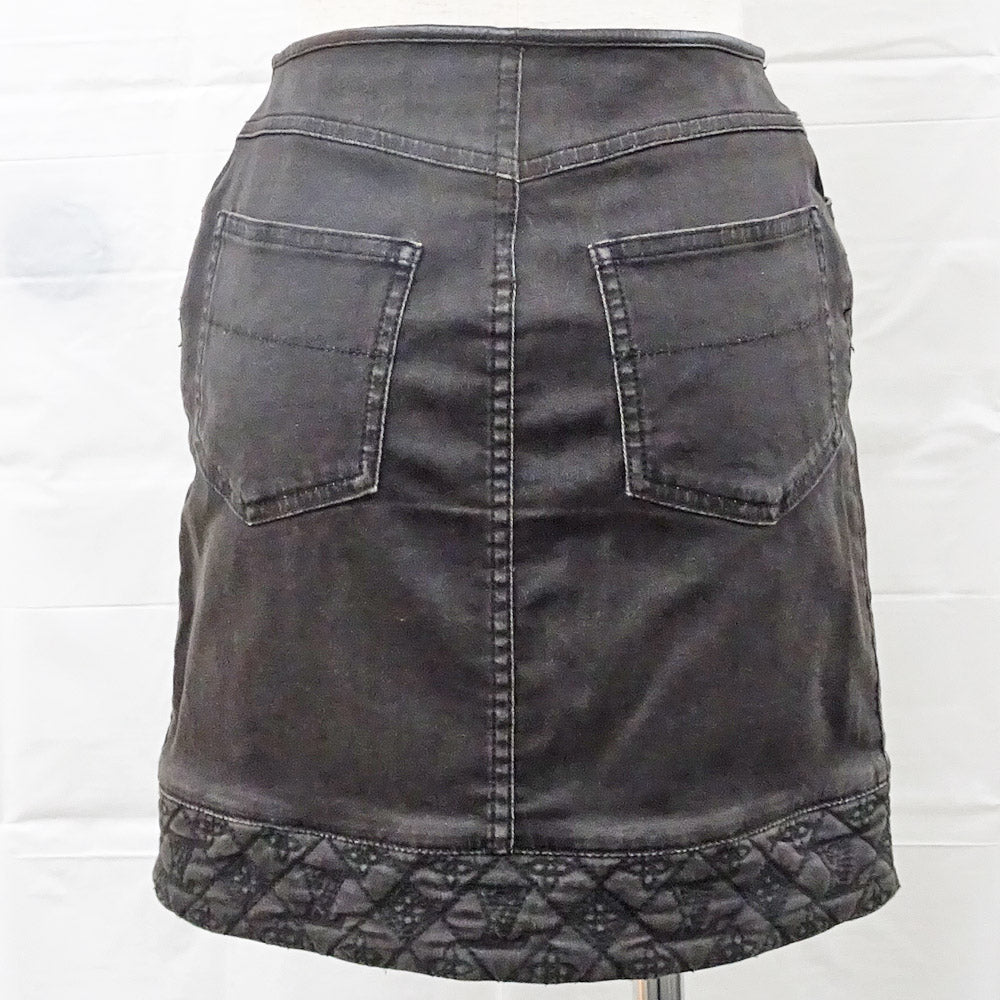 Louis Vuitton Monogrammic  Denim 36 Black Cotton Italian Clothes Clothes Women's Women's Wedding