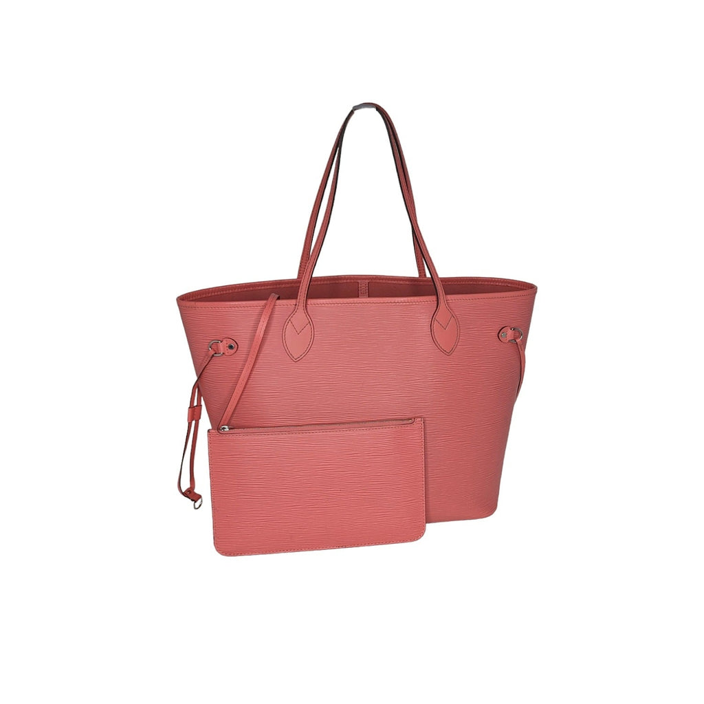 Louis Vuitton Coral EPI Neverfull MM Tote & Pochette