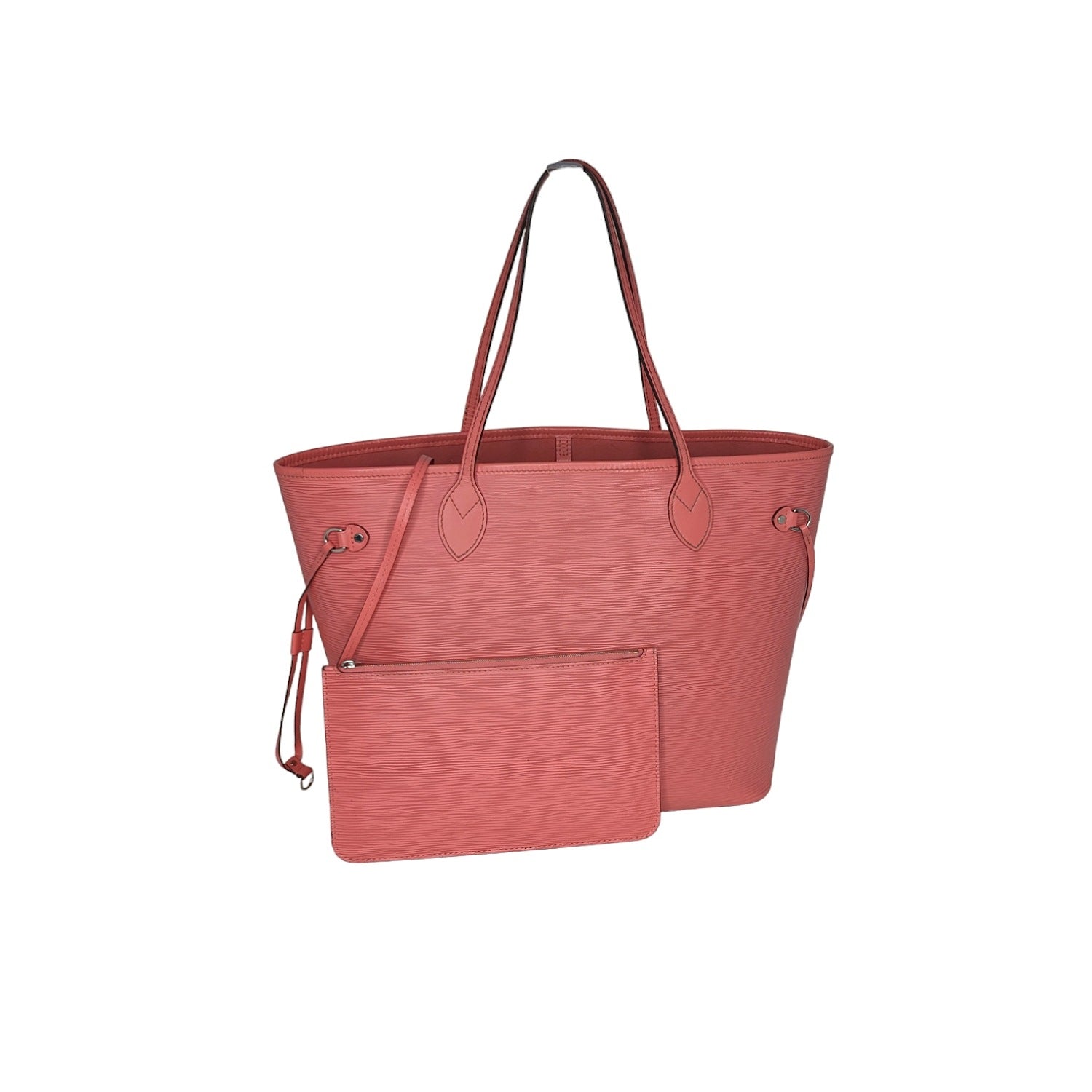 Louis Vuitton Coral EPI Neverfull MM Tote & Pochette