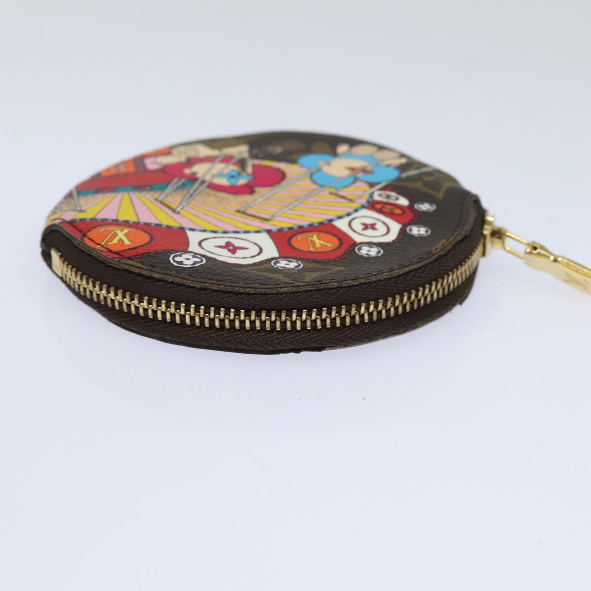 Louis Vuitton Porte Monnai Cuvette  Canvas Wallet
