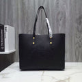 GLAMI Small Embossed Crest Tote Black For Women, Bags 13.8in/35cm