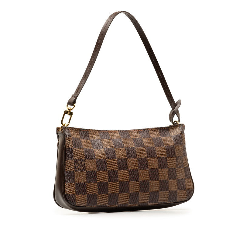 Louis Vuitton Damier Poschet Accessory Handbag Accessory Pochette N41206 Brown PVC Leather  Louis Vuitton
