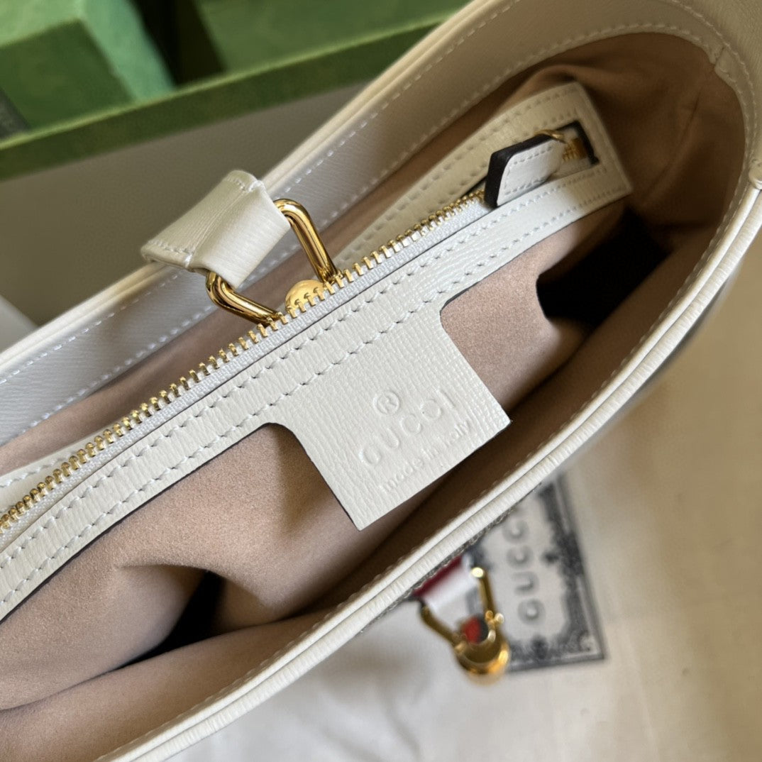 Glami Jackie 1961 Small Shoulder Bag Beige And Ebony Glami Supreme Canvas For Women 11in/28cm 636706 HUHHG 9794