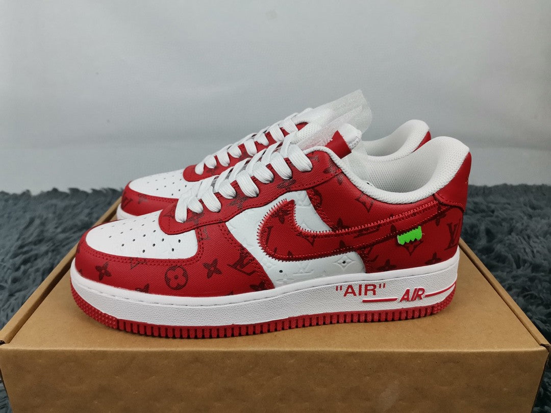 Ã‚Â GLAMI ForGLAMI 1 Low x Louis Vuitton Virgil Abloh ‘White Red’ For Men LD 0242