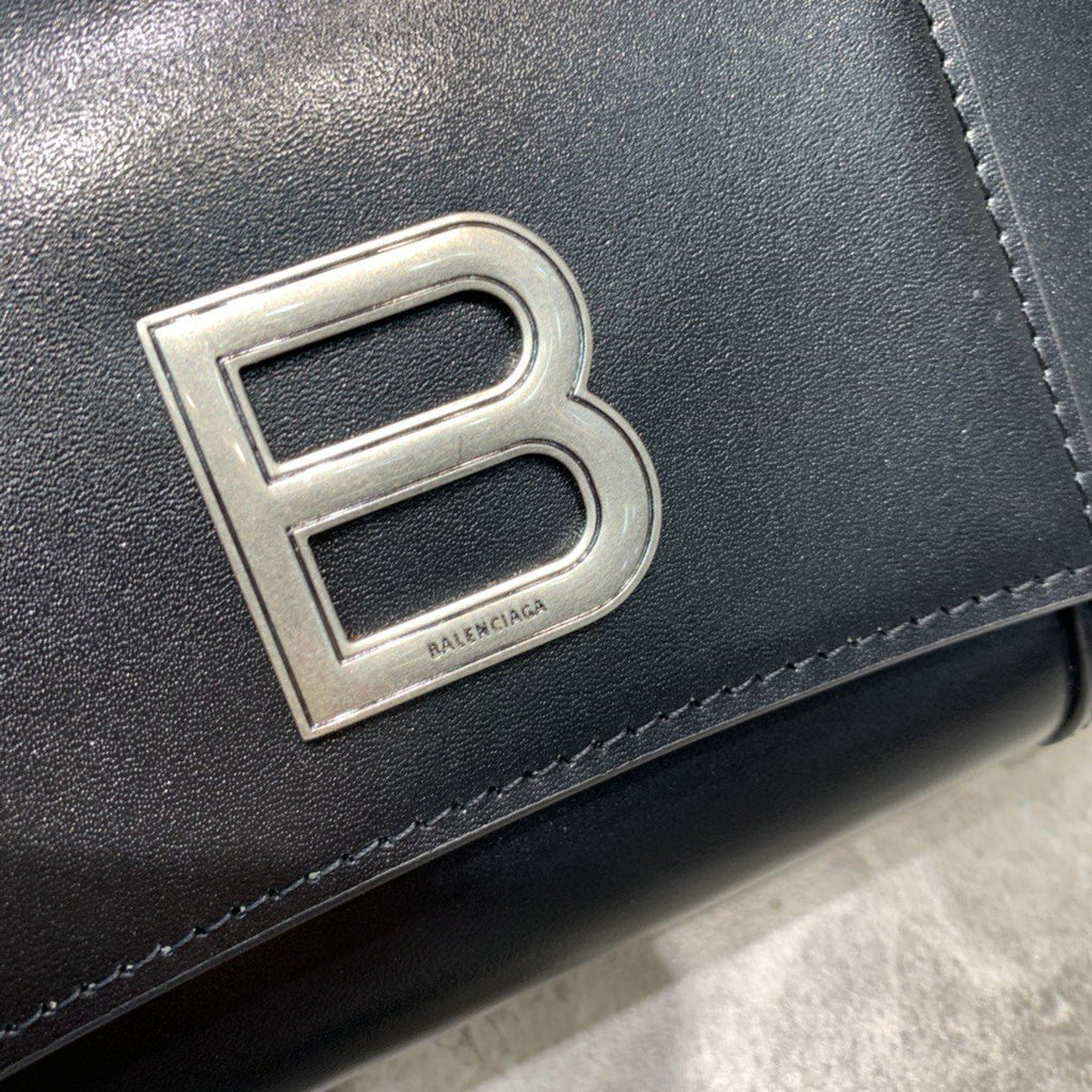 Balen Hourglass Wallet Bag In Black, For Women,  Bags 8in/20cm