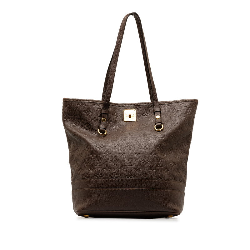 Louis Vuitton Monogram Amplant Citadine PM Shoulder Bag M40516 Onboard Brown Leather  Louis Vuitton