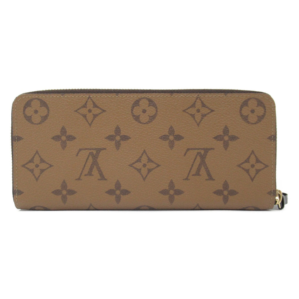 ルイ・ヴィトン LOUIS VUITTON ポルトフォイユ・クレマンス ラウンド長財布 ラウンド長財布 財布 PVCコーティングキャンバス モノグラム・リバース メンズ レディース ブラウン系 M82336 【中古】｜BRANDOFF
