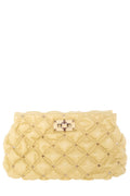 Valentino Garavani Spike Me Yellow Quilted Rockstud Cross-Body