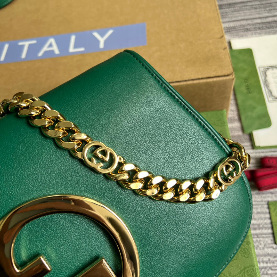 gg Blondie Shoulder Bag Green For Women, Women’s Bags 11in/28cm gg‎