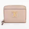 Louis Vuitton LV logo Zippyr Coin Pass M80100 Beige Coin Case