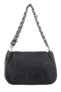 Chanel Black Rock and Chain Shoulder Bag