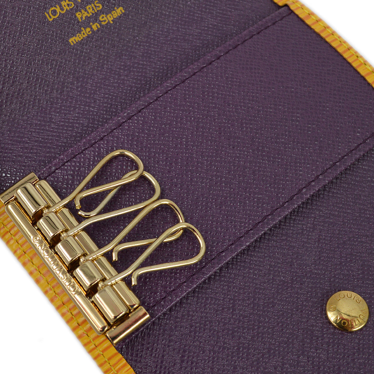 Louis Vuitton 1999 Yellow Epi Multicles 4 Key Case M63829 Small Good