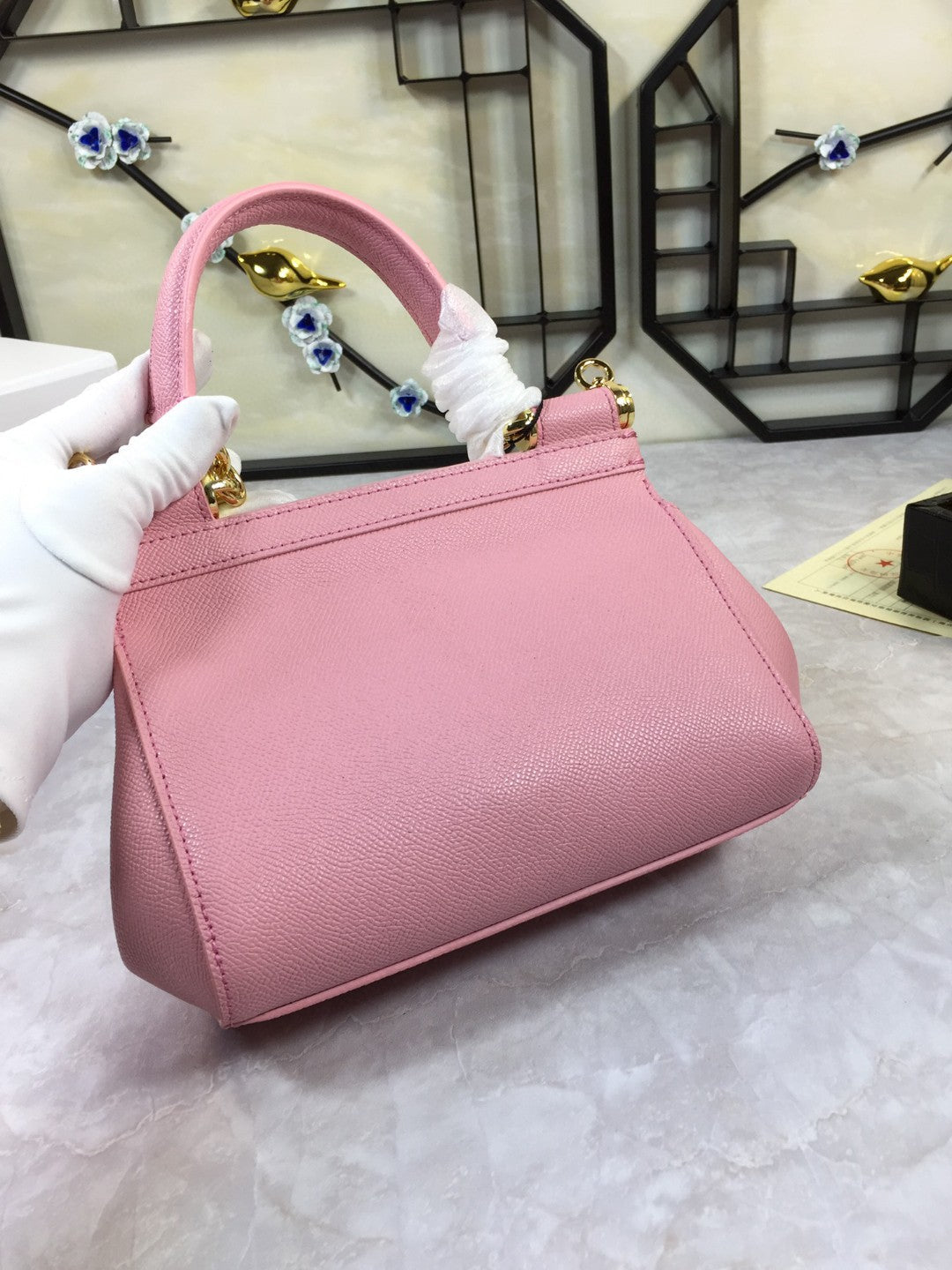 GLAMI MeGLAMIum Sicily Handbag In Dauphine Pink For Women 10.2in/26cm GLAMI GLAMI4347A10018H402
