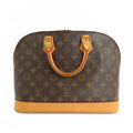 Louis Vuitton Alma M51130 Monogram Handbag Brown Leather