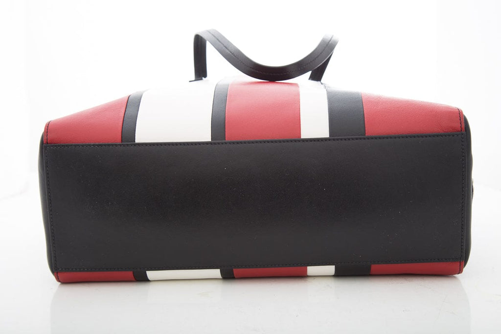 Prada Multi Striped Leather Tote