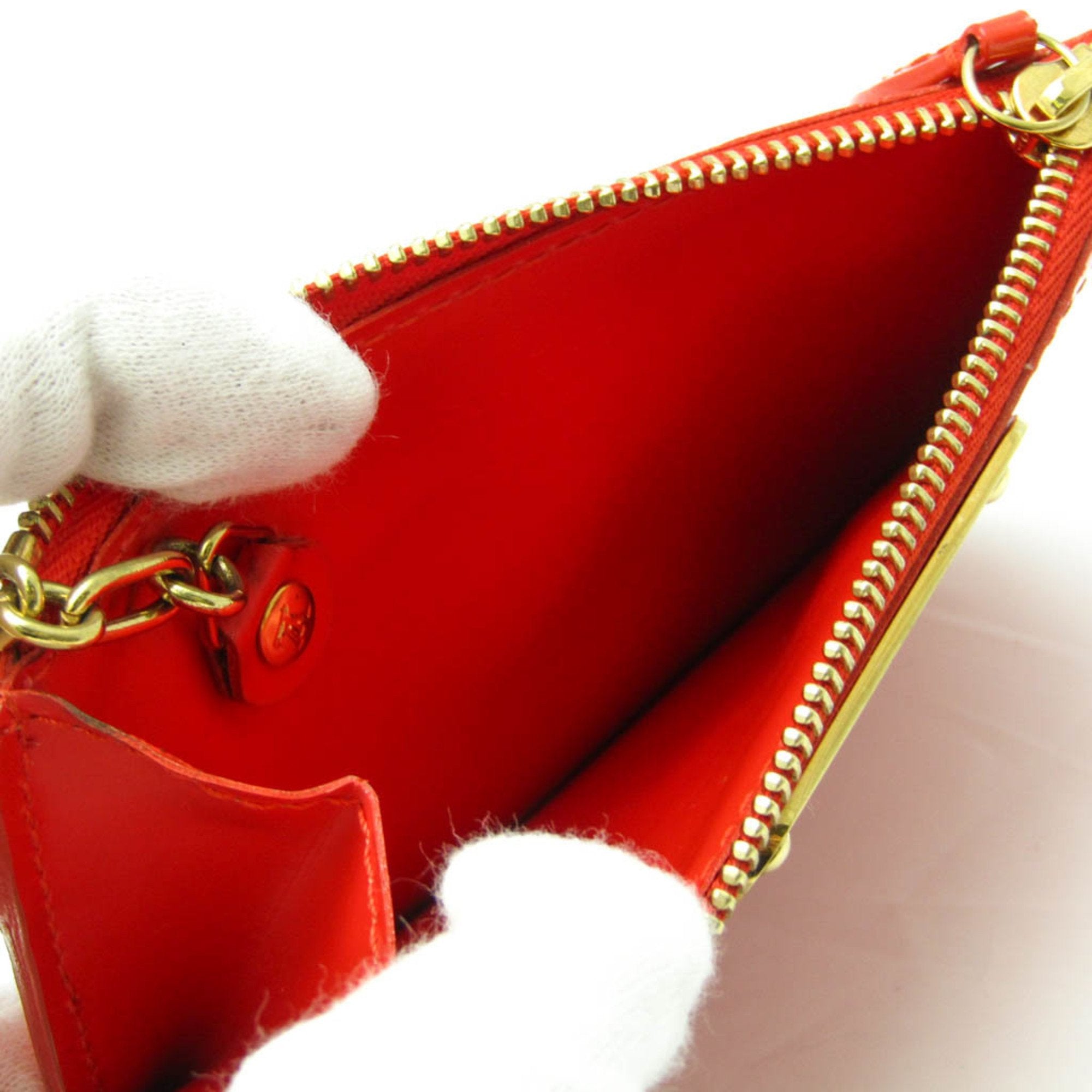 Louis Vuitton Pochette Clés  Patent Leather Wallet  ()
