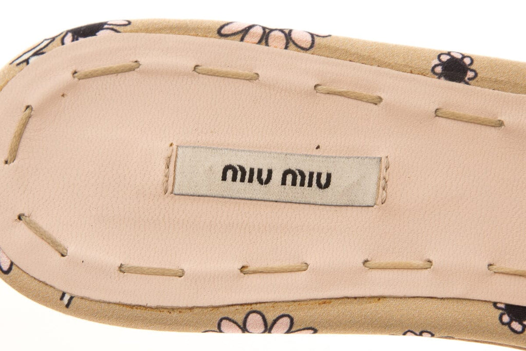 Miu Miu Multicolor Bow Sandals SZ 35.5