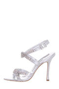 Manolo Blahnik Silver Embellished Heels SZ 37