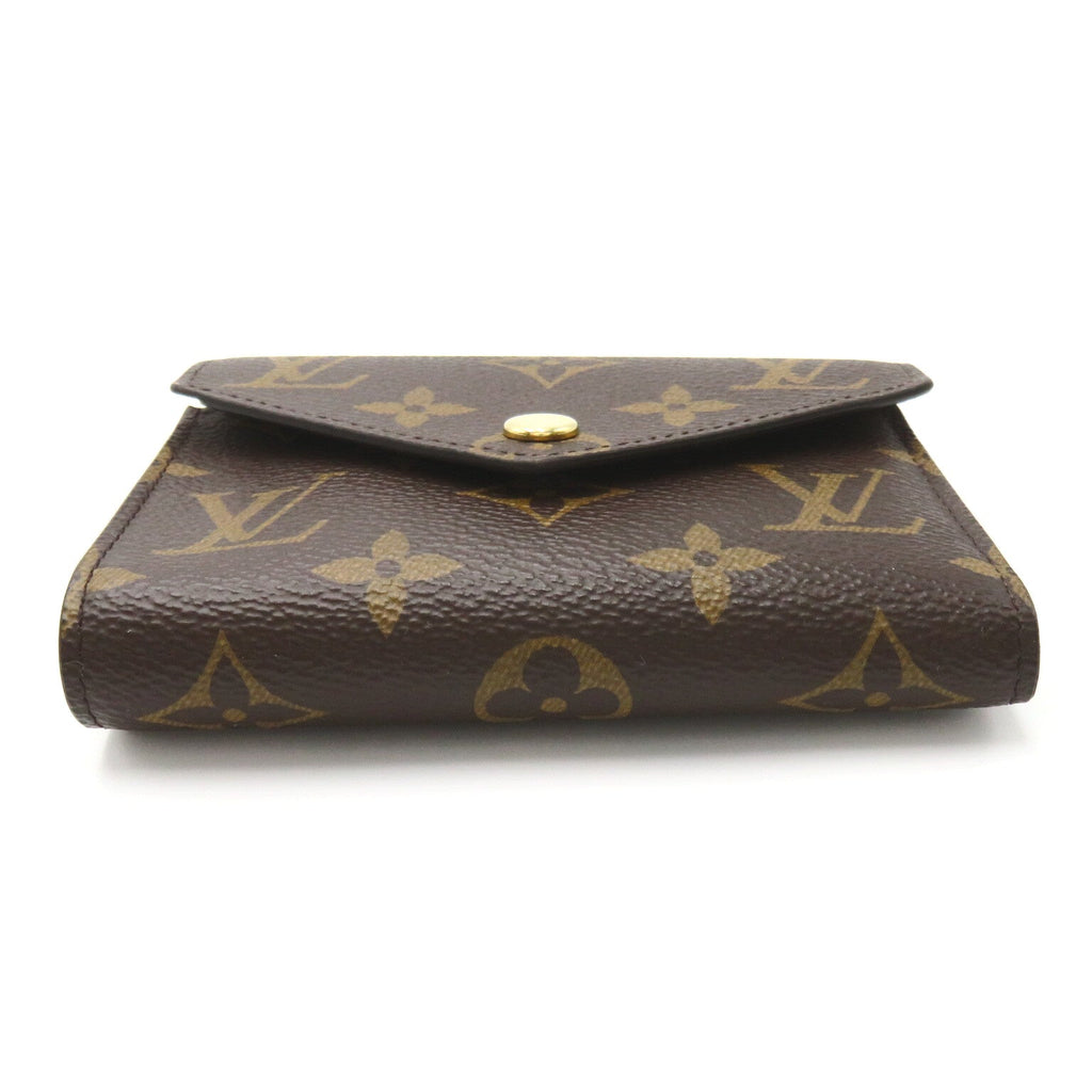Louis Vuitton Portefolio Victoria Three Fold Wallet Three Folded Wallet Wallet PVC Coated Canvas Monogram  Brown M62472