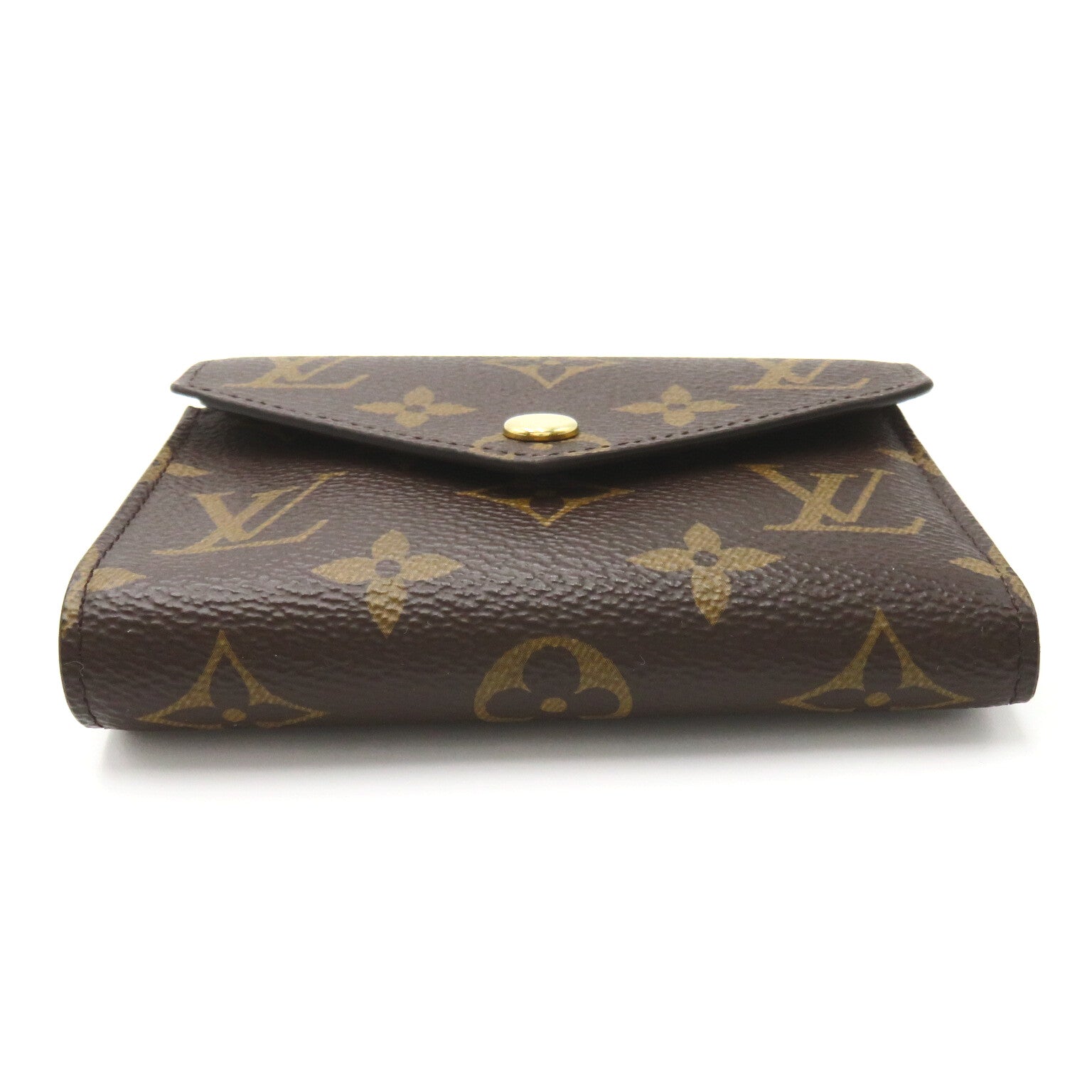 Louis Vuitton Portefolio Victoria Three Fold Wallet Three Folded Wallet Wallet PVC Coated Canvas Monogram  Brown M62472
