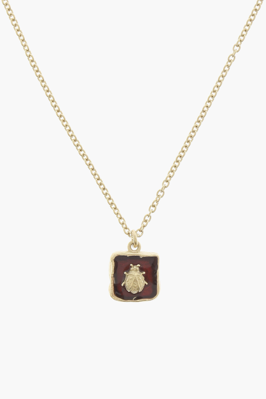 Dior Golden Effect Brass Jardin D'hiver Long Necklace With Pendan