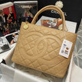 CHLMedallion Tote Gold Hardware Caviar Yellow For Women, Women’s Handbags, Shoulder Bags 15.6in/32cm