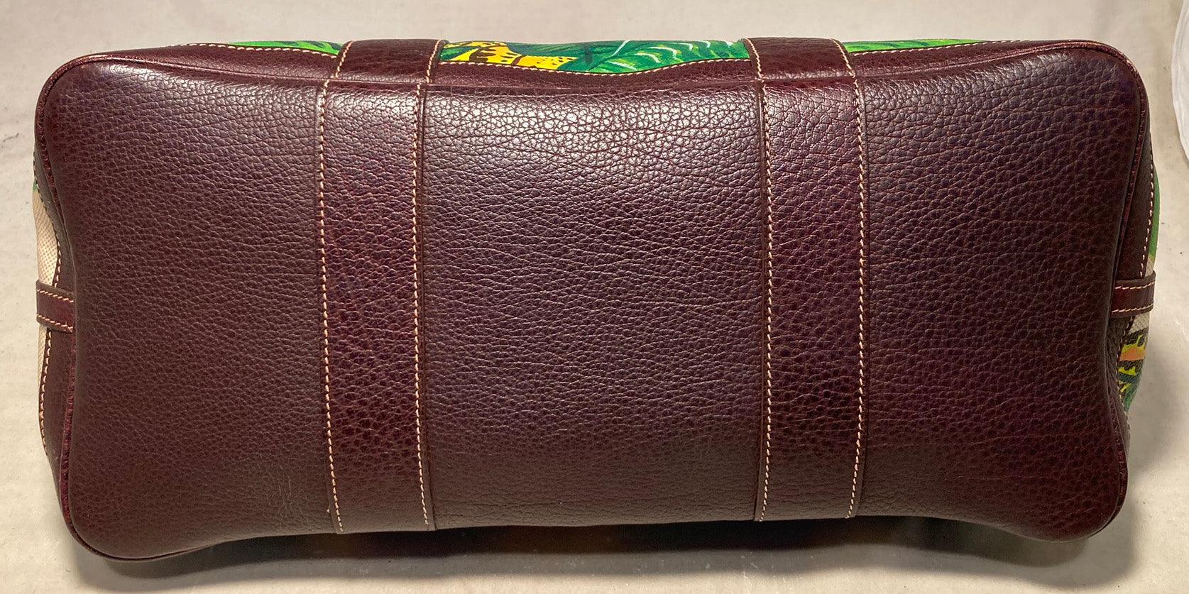 Hermes Hand Painted Banana Leaf Garden Party 35