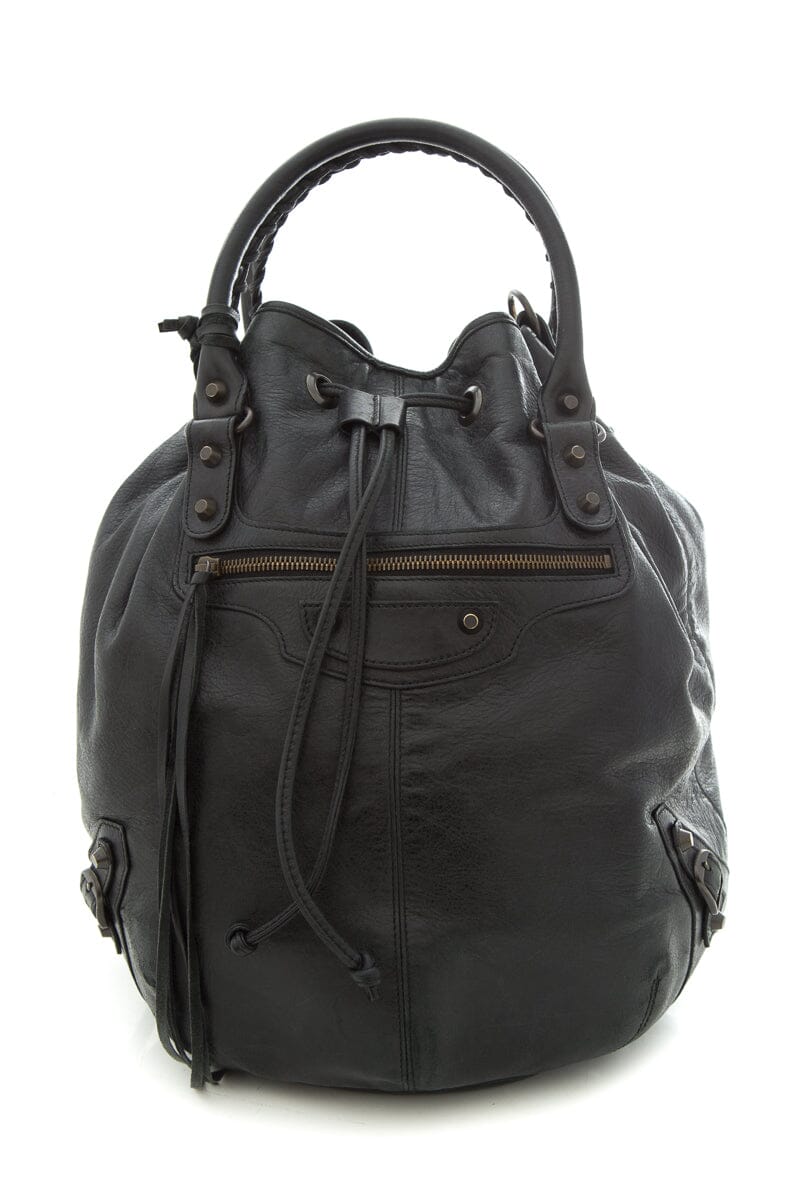 Balenciaga Black 2 Way City Handbag