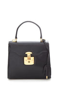 Gucci Midnight Lady Lock Leather Handbag