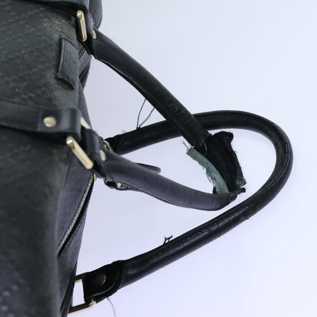 GUCCI Diamante Boston Bag Canvas Black 353394 70683