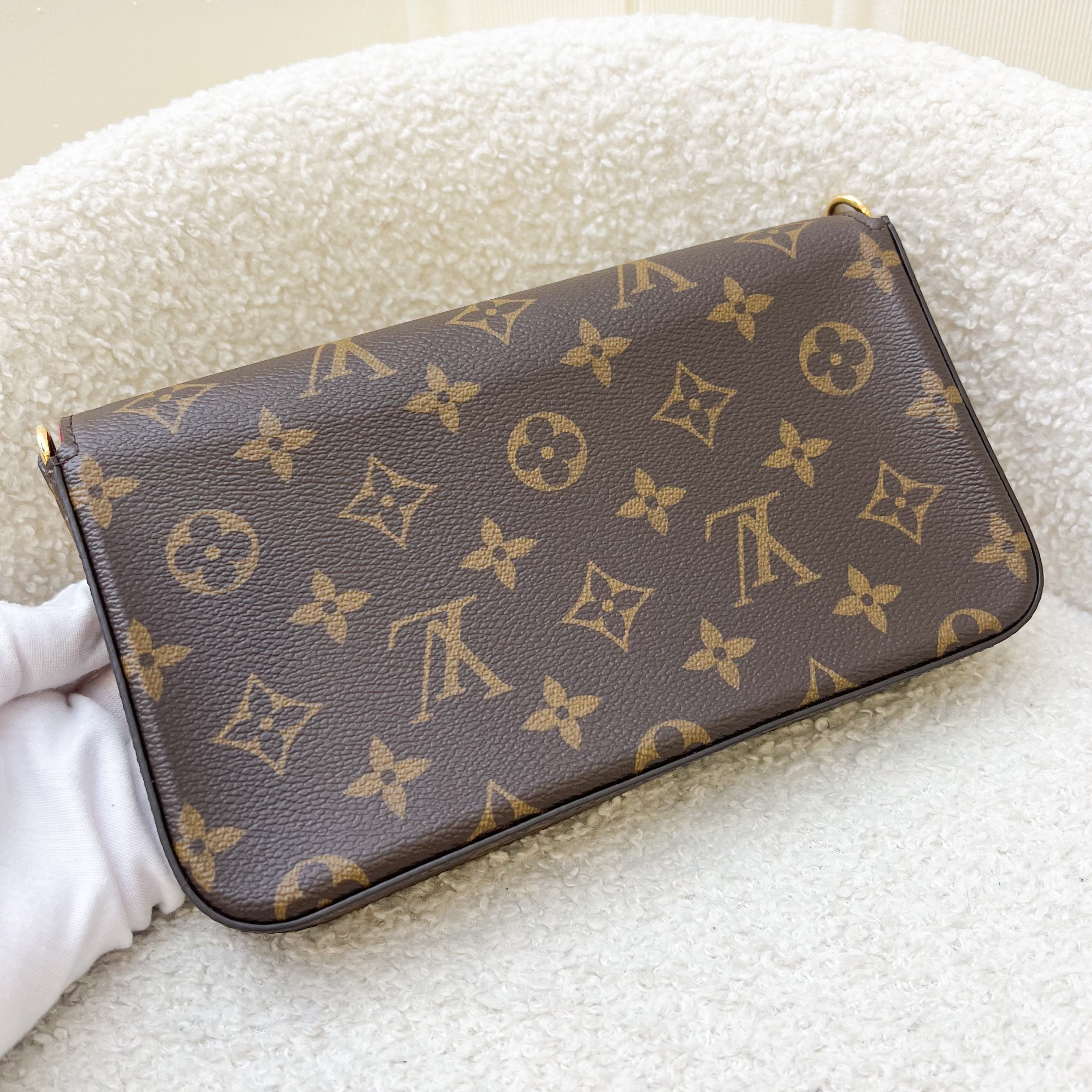 LV Felicie Pochette in Monogram Canvas and GHW