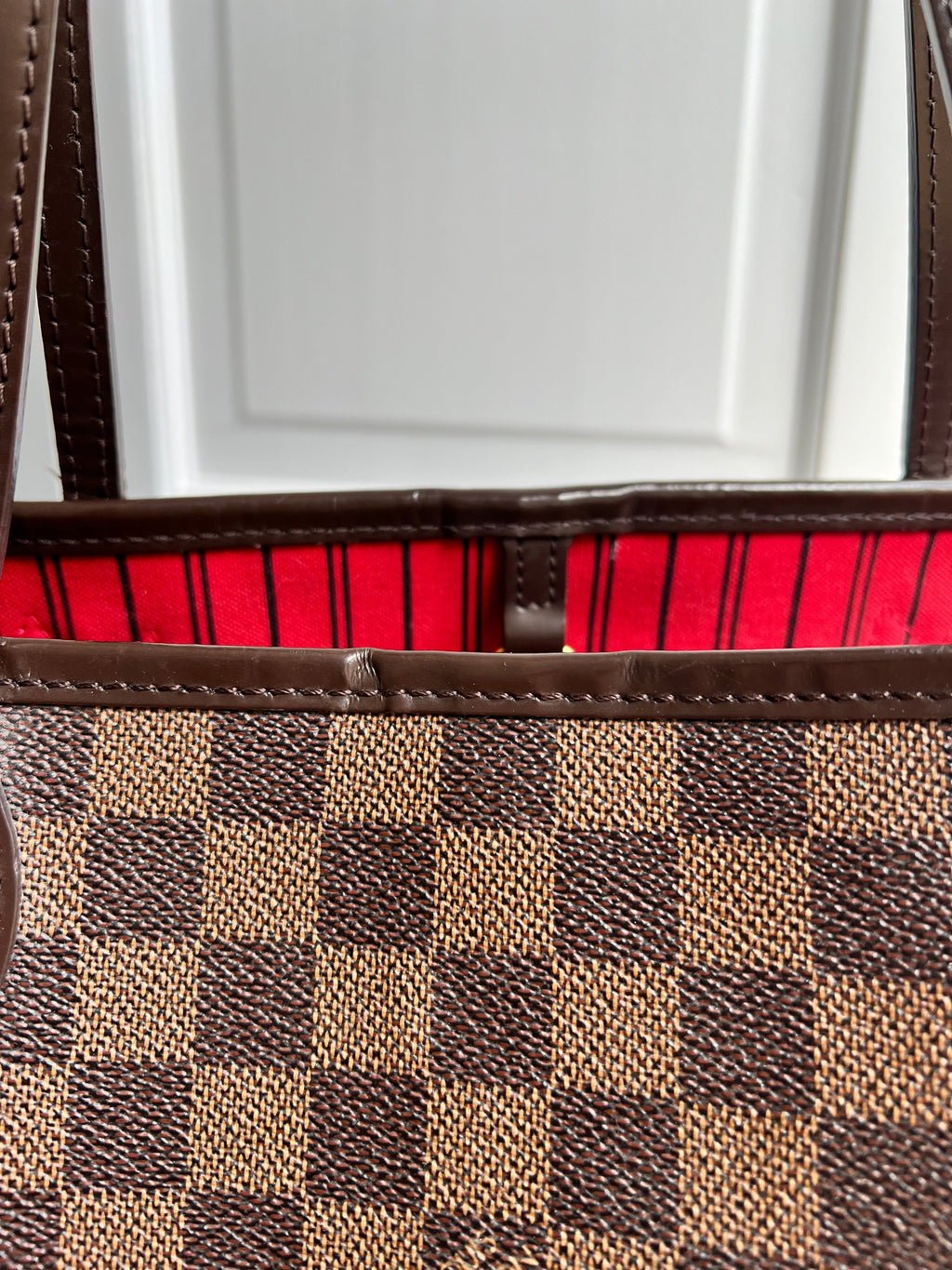 Louis Vuitton Neverfull MM Damier Ebene Cherry Interior (RRP £1,410)