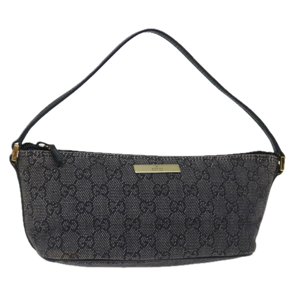 GUCCI GG Canvas Accessory Pouch Black 07198 70805