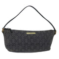GUCCI GG Canvas Accessory Pouch Black 07198 70805