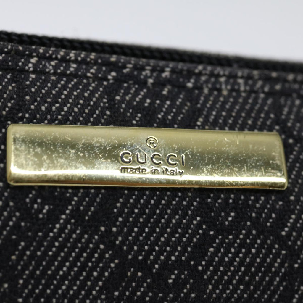 GUCCI GG Canvas Accessory Pouch Black 07198 70805